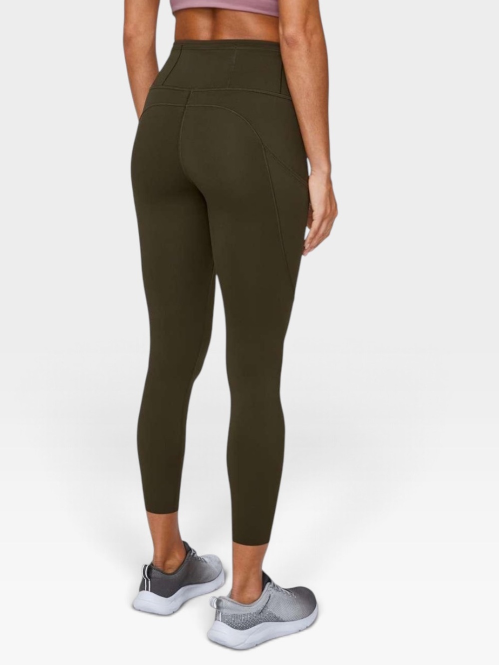 Lululemon Fast & Free Tight II 25” Dark Olive DKOV Size 12 NWT - Picture 2 of 15